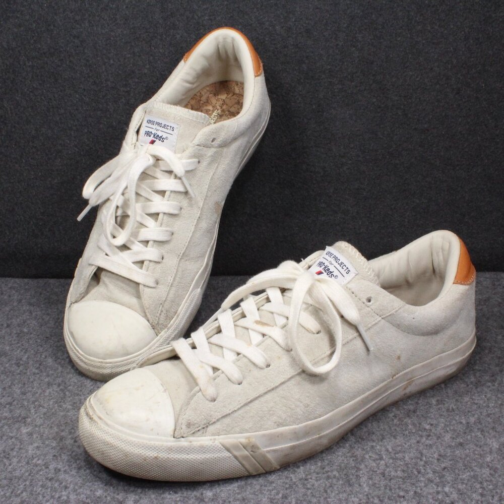 Pro Keds Royal x Norse Projects RARE Master Suede Fog White Men's Size 12